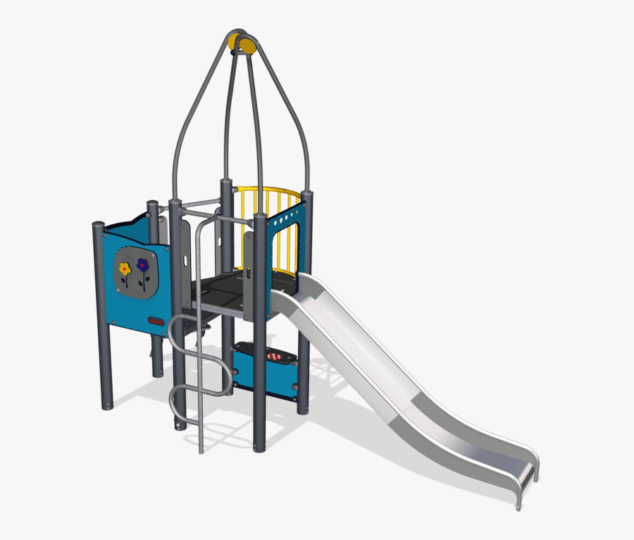 Multi Deck Play Tower, Steel Posts, St - Playground Slide, Transparent Clipart