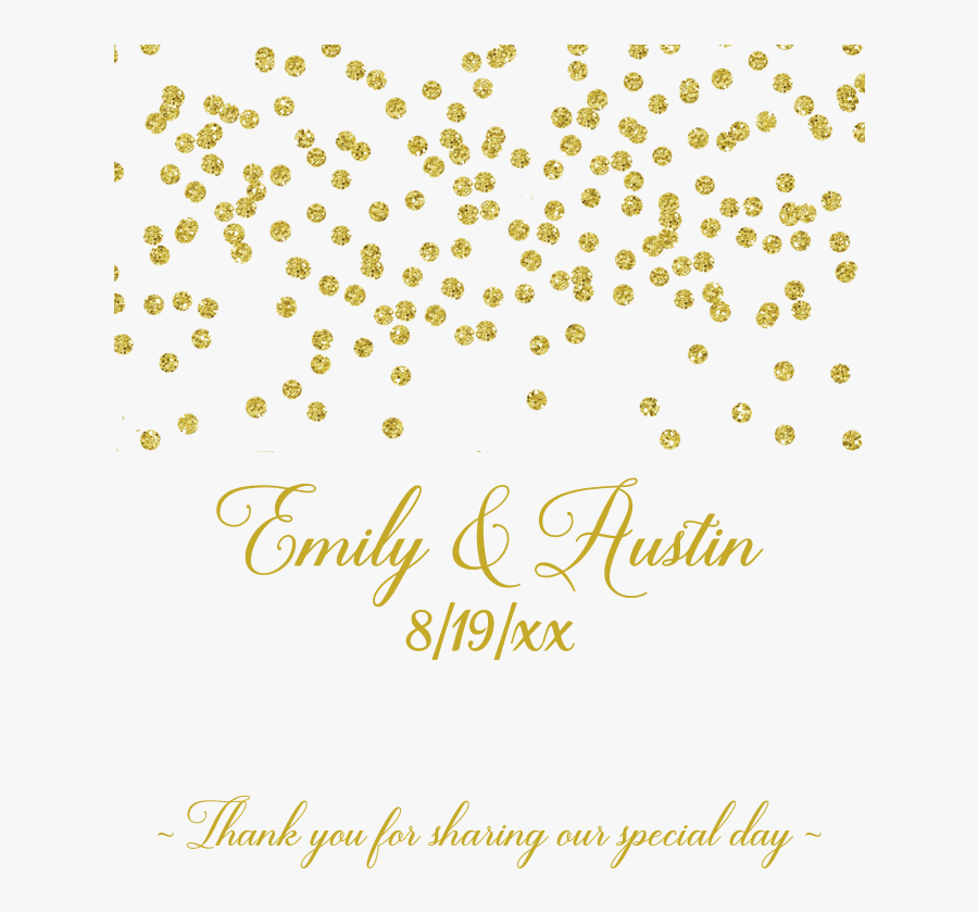 Champagne Transparent Confetti - Free Gold Confetti Png, Transparent Clipart