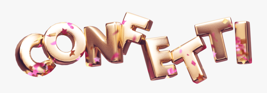 Gold 3d Font Text - Graphic Design, Transparent Clipart