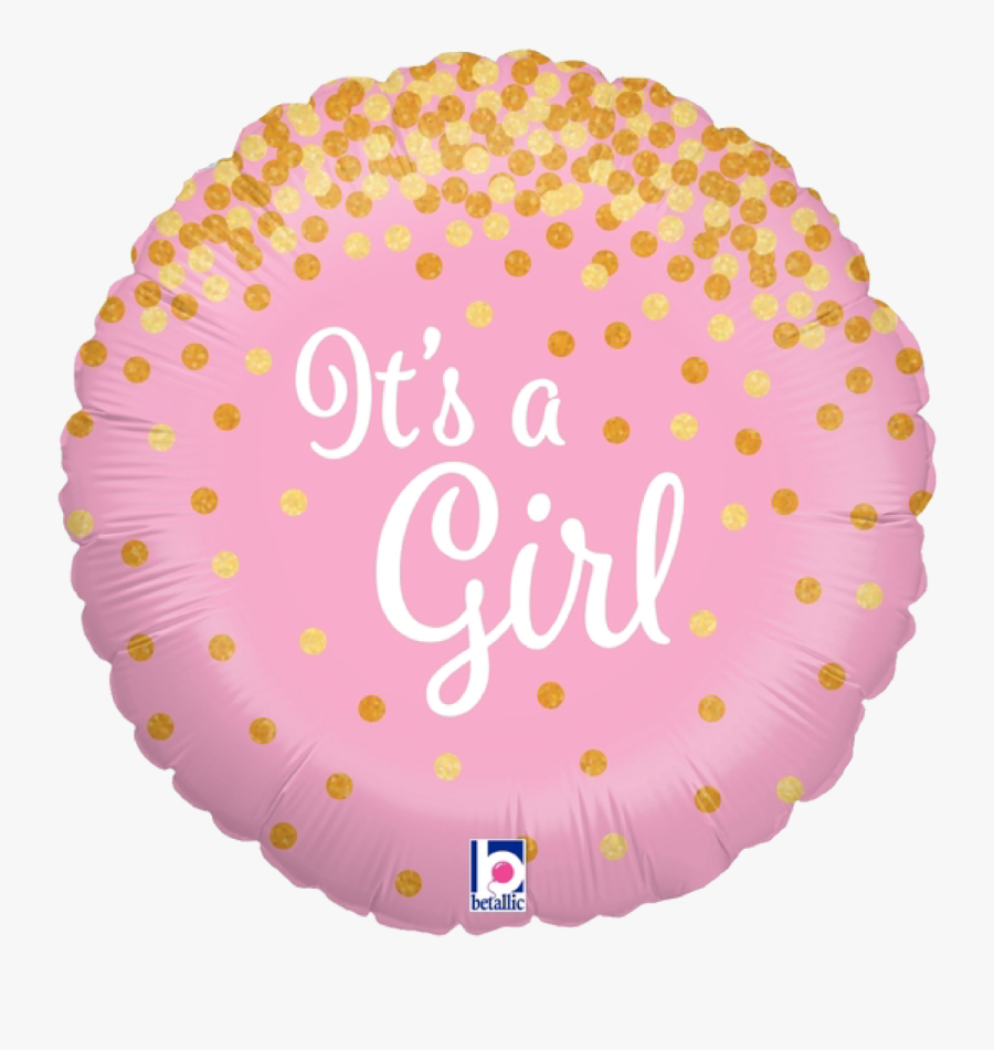 Glittering It"s A Girk Foil Balloon - Foil Balloon It's A Boy, Transparent Clipart