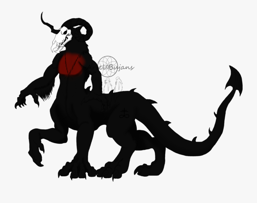 Smaug Horse Character Cat Art - Centaur Demon Png Transparent, Transparent Clipart