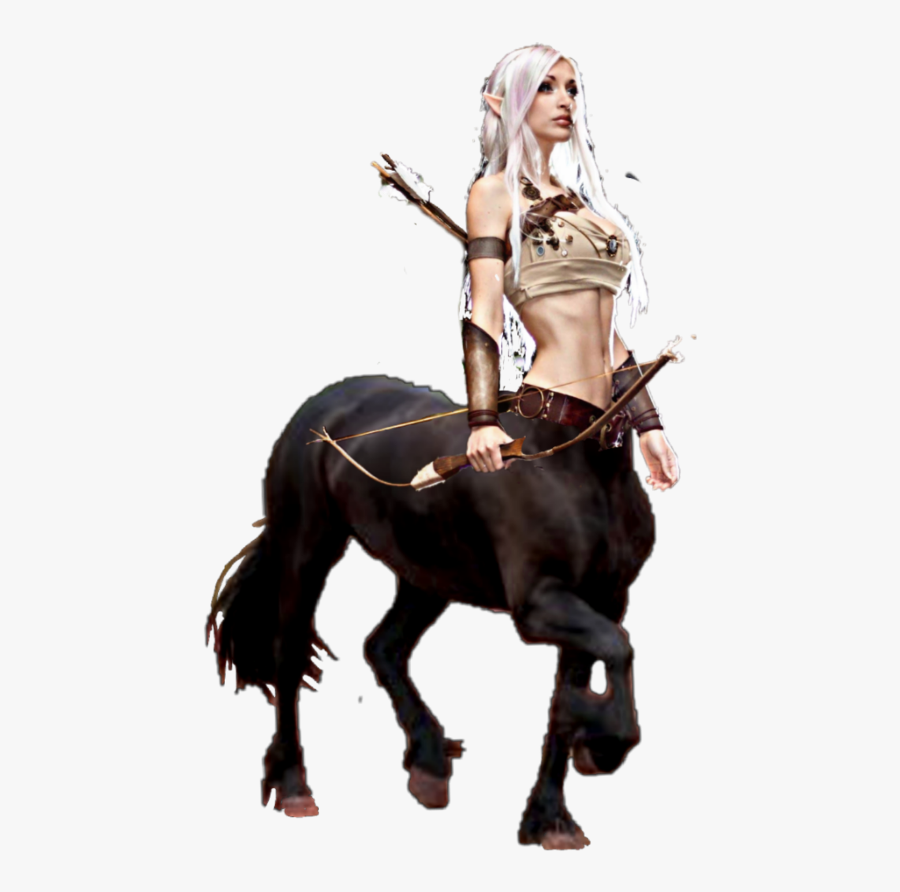 #centaur #female #fantasy #archer - Centaur Archer Female, Transparent Clipart