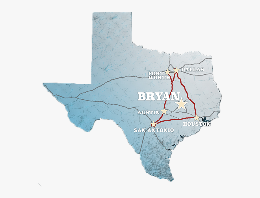 Bryan Tx On A Map, Transparent Clipart