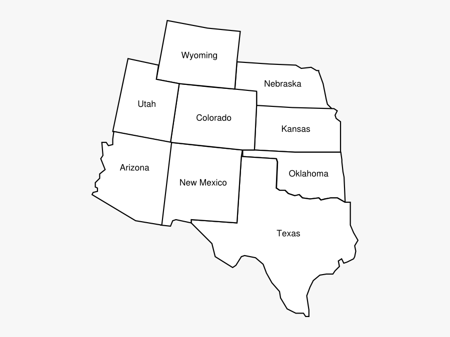 Political Map Southeast Usa, Transparent Clipart