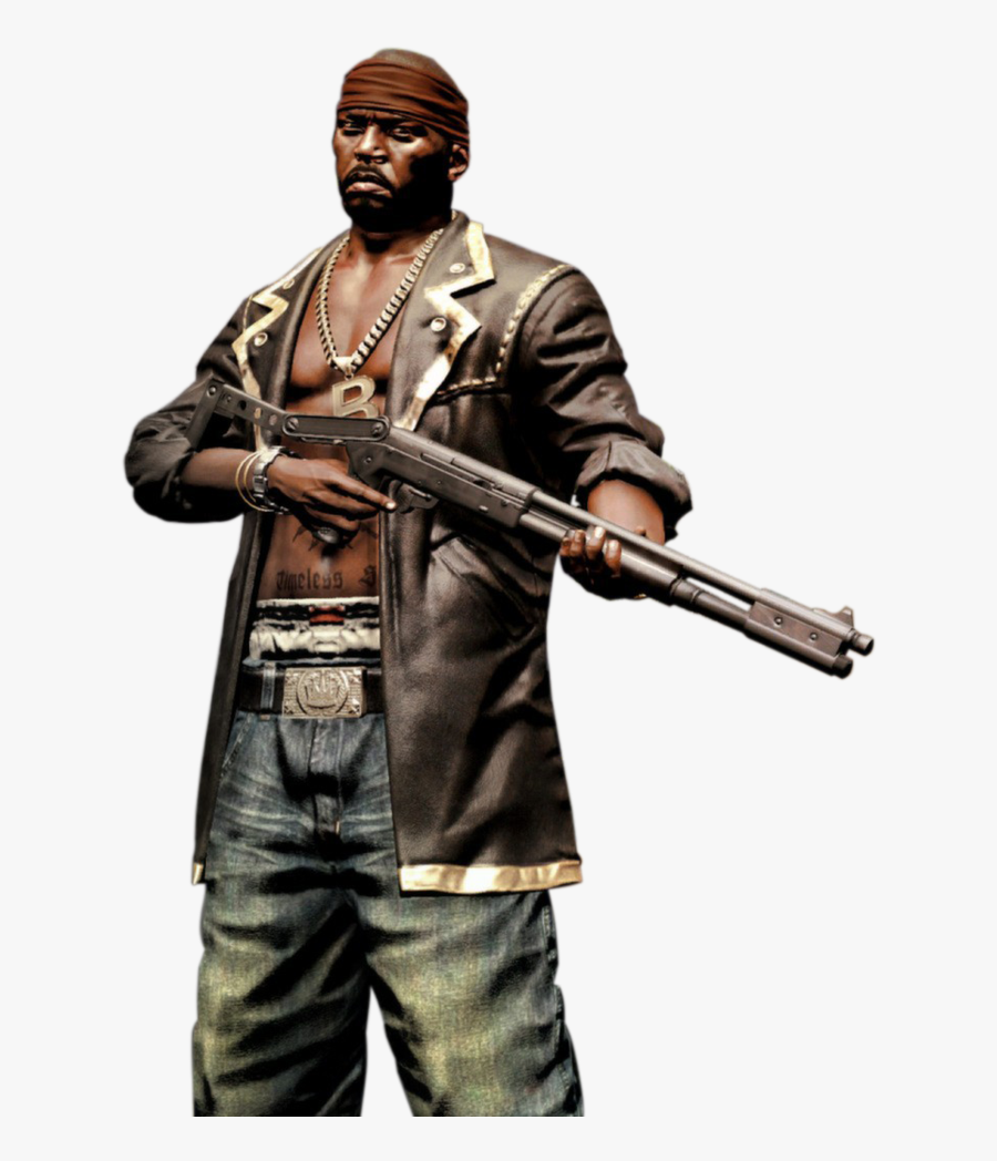 Download Dead Island Png Clipart - Black Man Holding Shotgun, Transparent Clipart