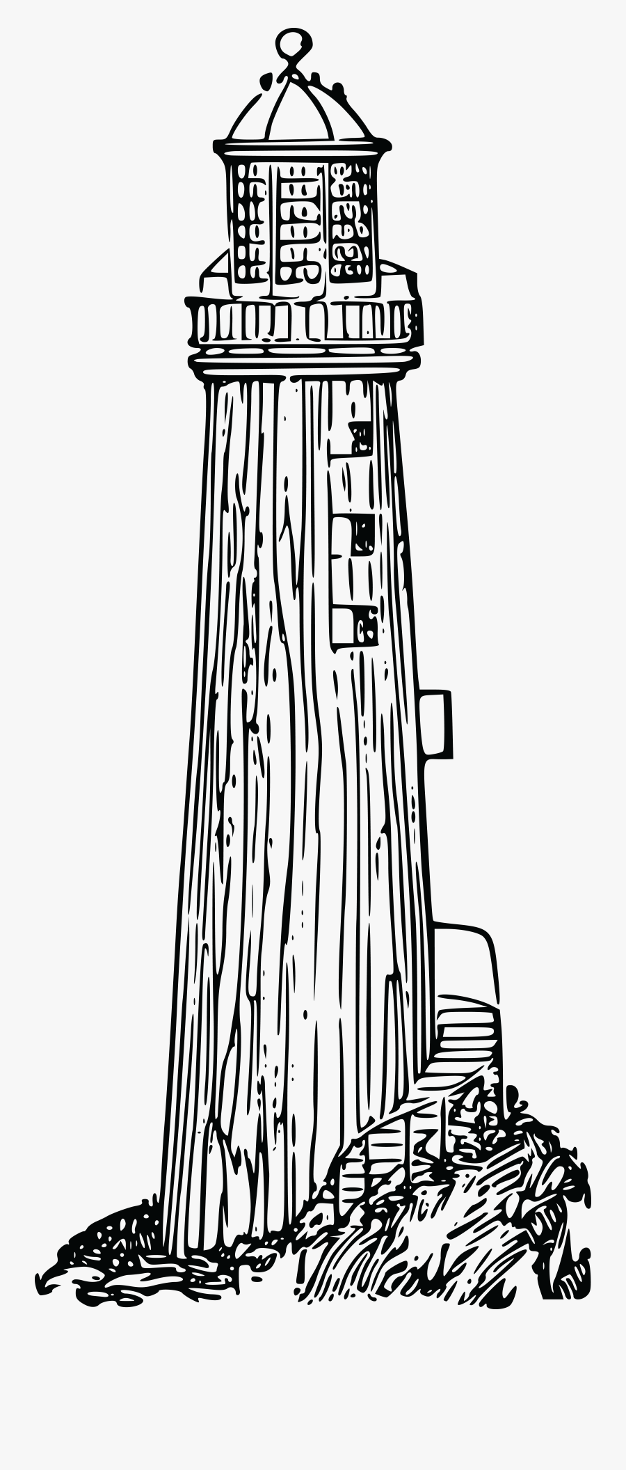 Drawing Lighthouses Pen And Ink - Old Lighthouse Clipart, Transparent Clipart