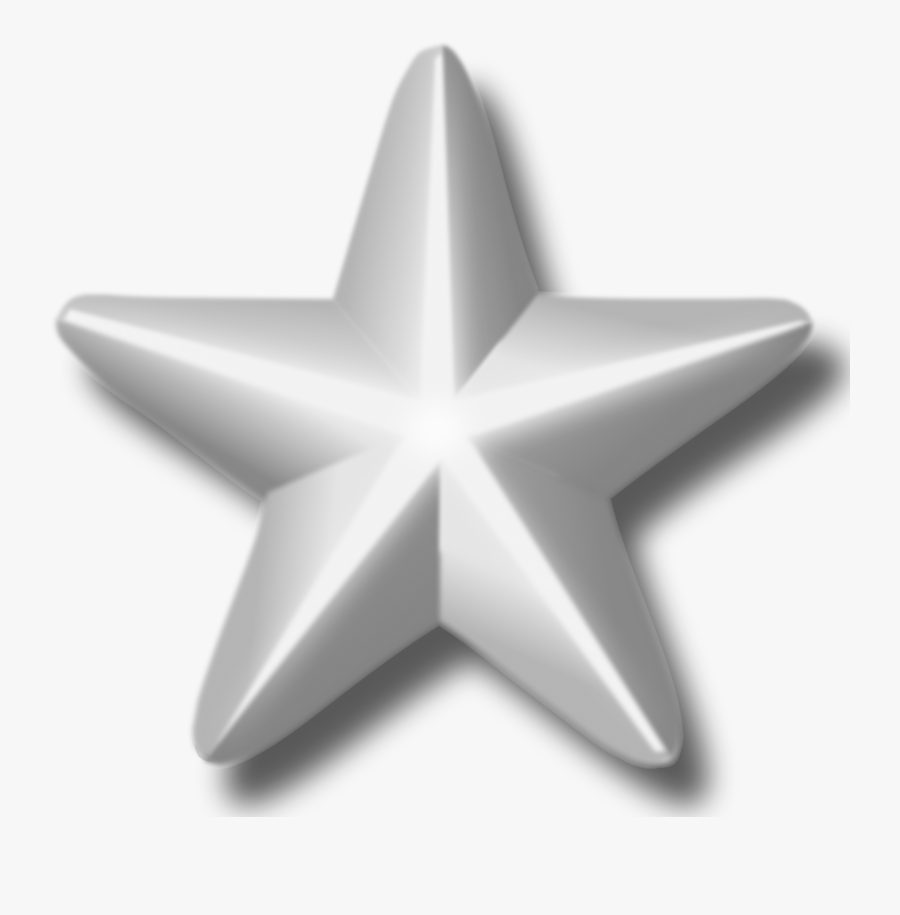 Service Silver Star Png Image - Png Silver Star, Transparent Clipart