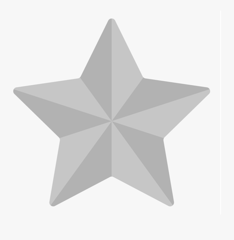 Silver Star Png - Transparent Background Star Icon, Transparent Clipart