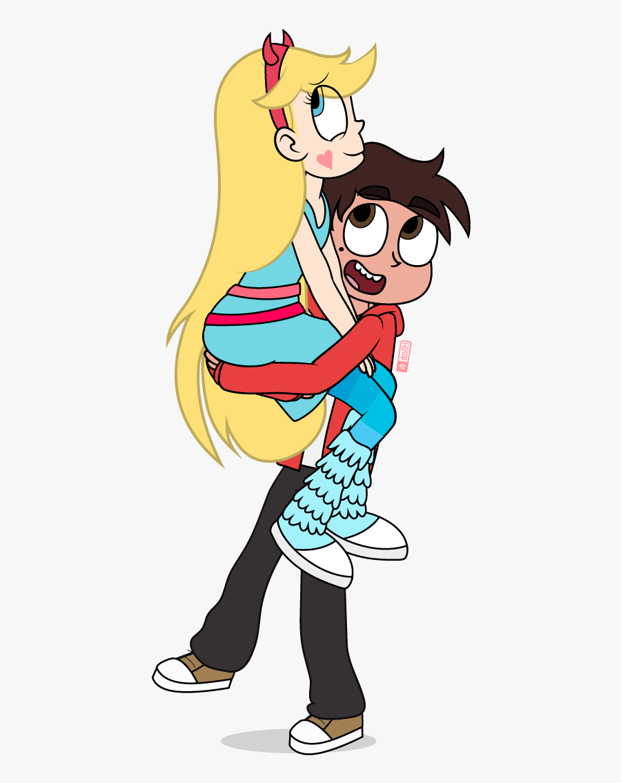 Let Marco Carrying Star Be Your Aesthetic - Star Butterfly Y Marco Png, Transparent Clipart