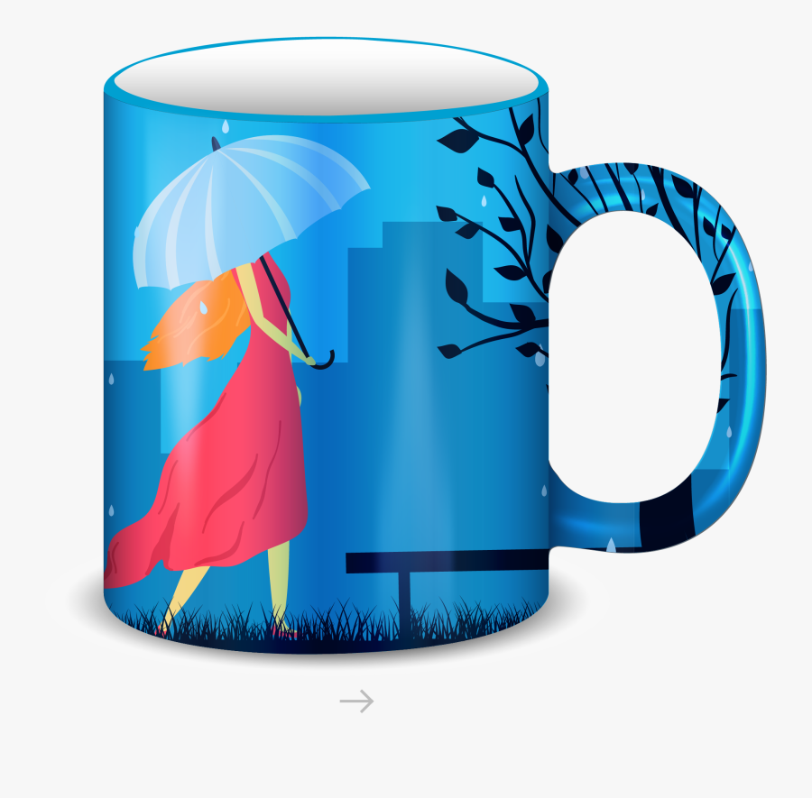 Mug Umbrella Cup - Mugs Printing Vector, Transparent Clipart