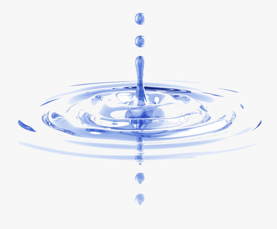 Drawing Fluid Pond Ripple - Transparent Background Water Drop, Transparent Clipart