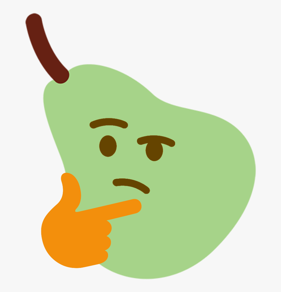 Pearthink Discord Emoji In Transparent Thinking Emoji Meme
