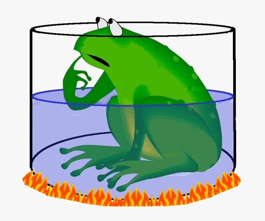 Are You The Frog In The Pot - Frog Clipart Sad, Transparent Clipart
