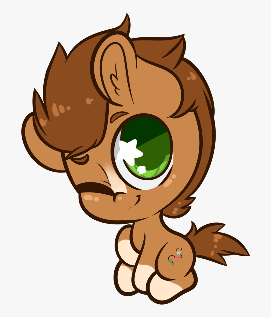 Wickedsilly, Chibi, Commission, Giant Head, Heart Eyes, - Cartoon, Transparent Clipart