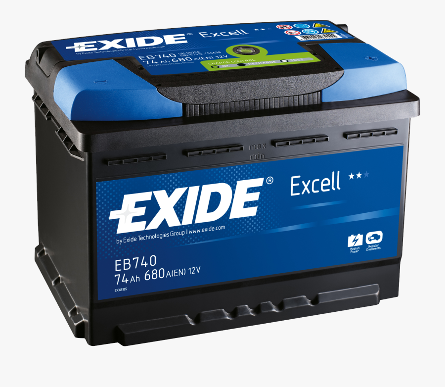 Automotive Battery Png Image - Exide Battery Png, Transparent Clipart