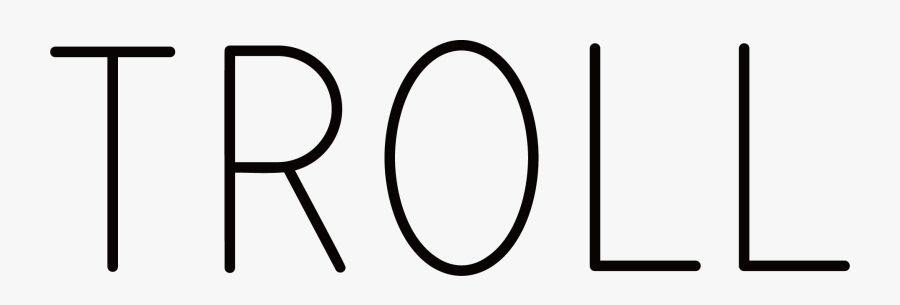 Transparent Trolls Black And White Clipart - Circle, Transparent Clipart