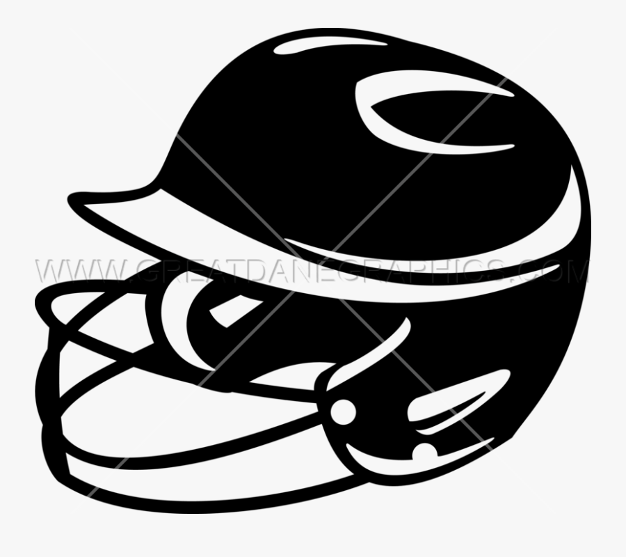 Softball Clipart Gear - Softball Helmet With Mask Artwork, Transparent Clipart