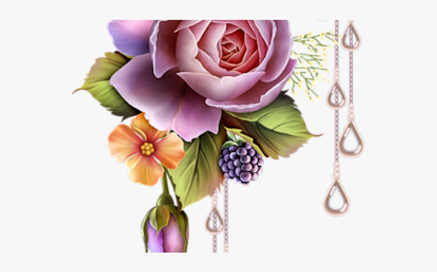 Red Flower Clipart Roze - Graphic Flowers, Transparent Clipart