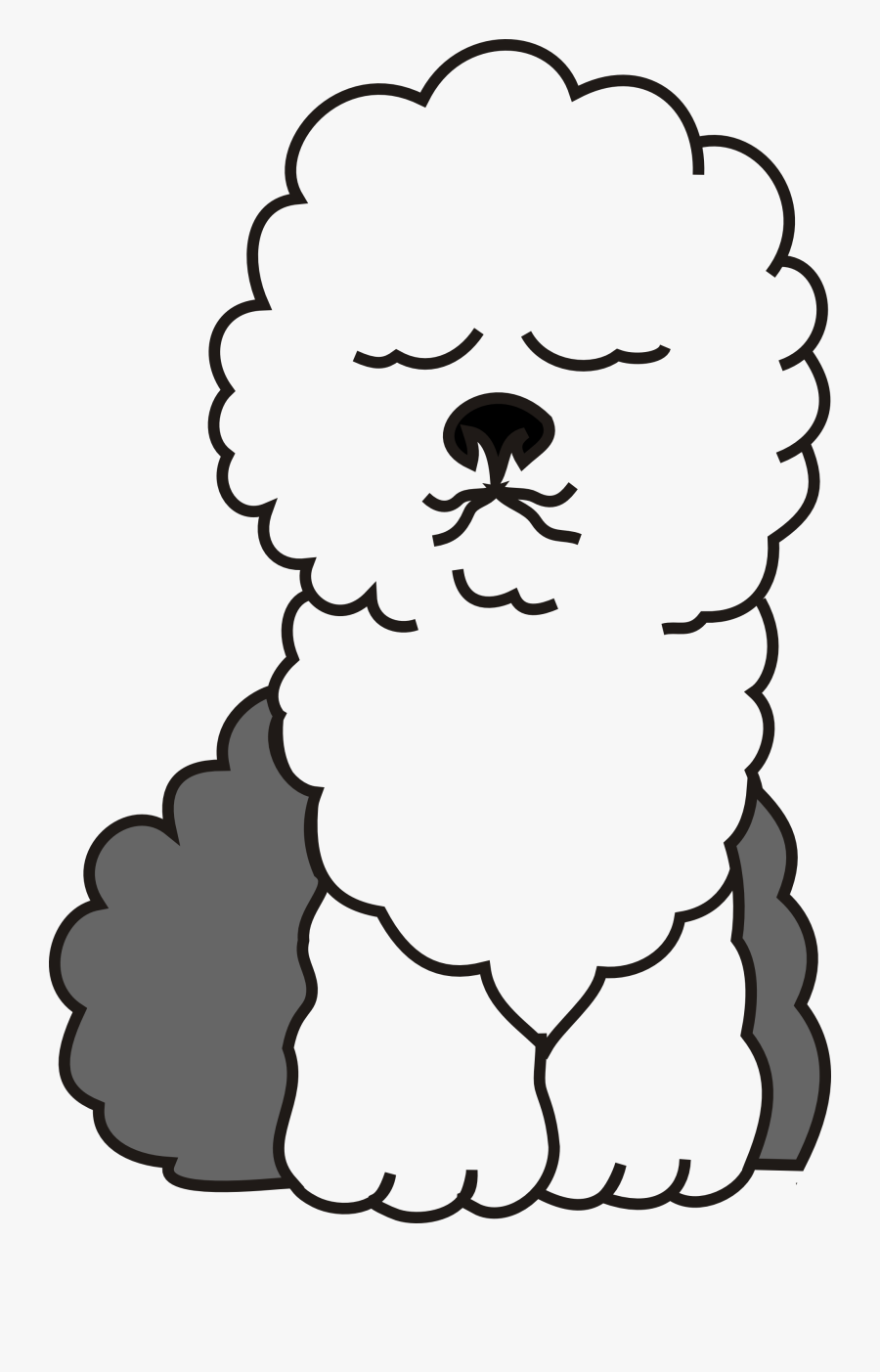 Head Clipart Black And White - Old English Sheep Dog Icon, Transparent Clipart