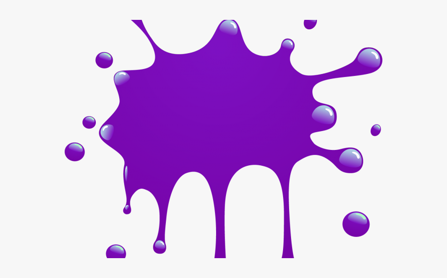 Purple Paint Splatter Clipart, Transparent Clipart