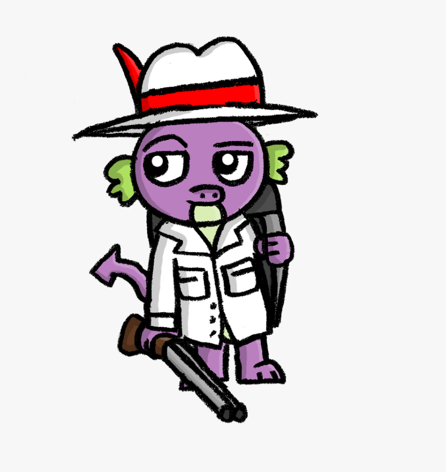 Crude Spike W Double Barrel Shotty - Cartoon, Transparent Clipart