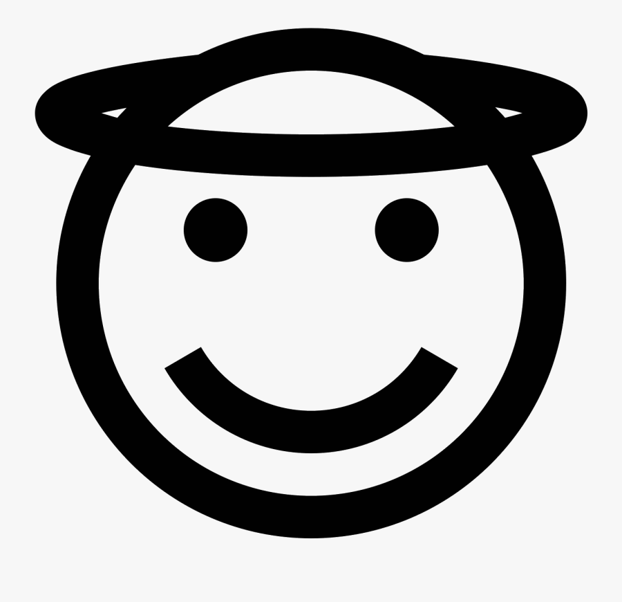 Vector Halo Real Angel - Smiley, Transparent Clipart