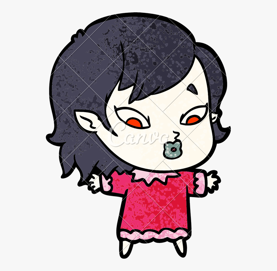 Vampire Clip Cute - Dessin De Vampir An Fille, Transparent Clipart
