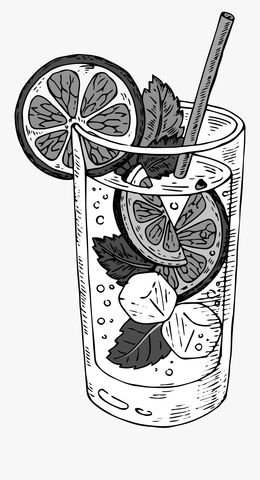 Fresh Lime Soda Illustration, Transparent Clipart