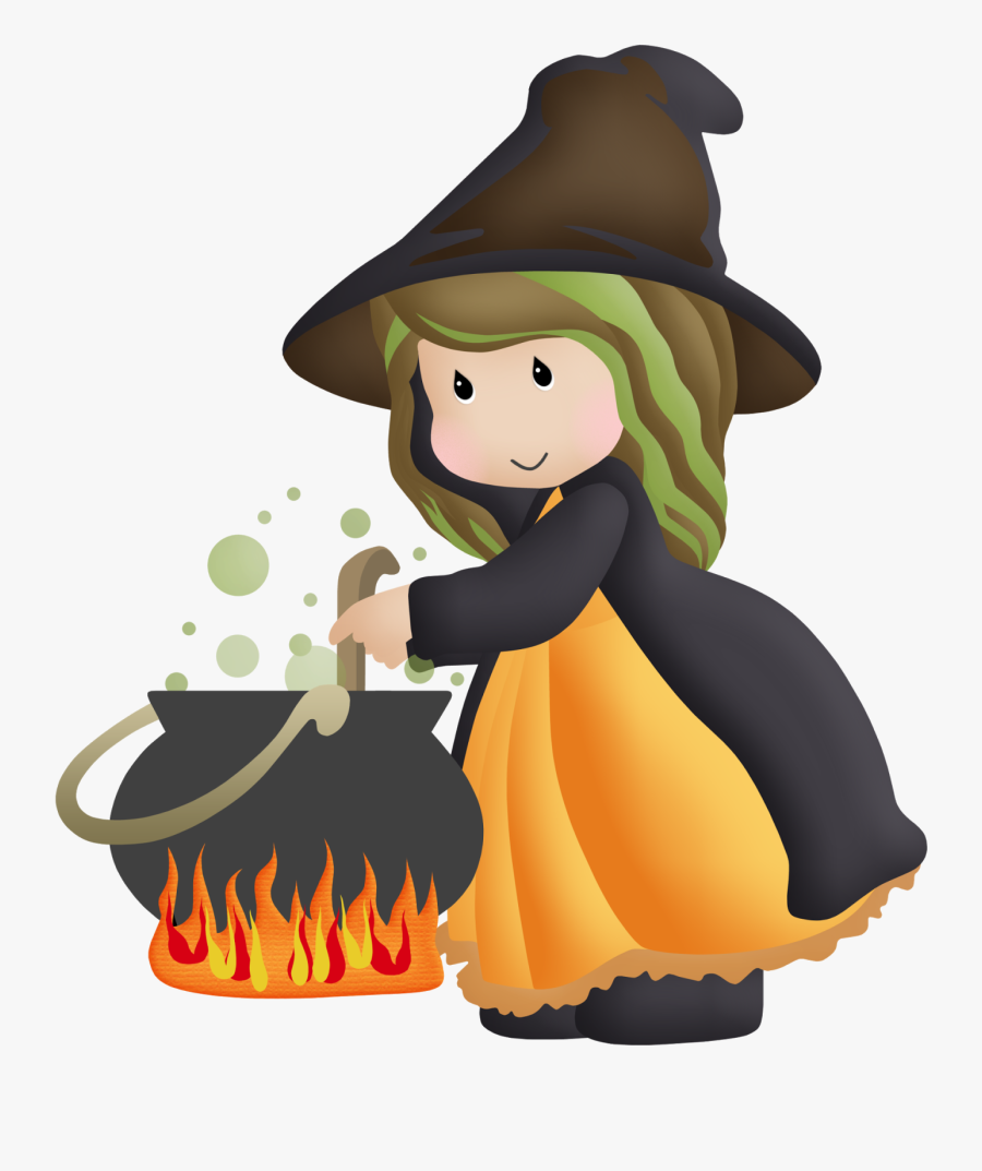 Cauldron Vector Room On Broom - Bruxinha Com Caldeirao Minus, Transparent Clipart