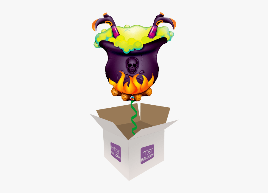 40″ Halloween Witch Cauldron Brew - Happy 30th Birthday Inter, Transparent Clipart