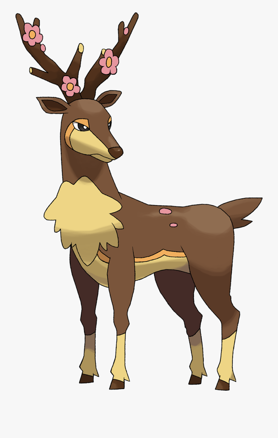 Deer Clipart Pokemon Black & White Deerling Sawsbuck - Sawsbuck Png