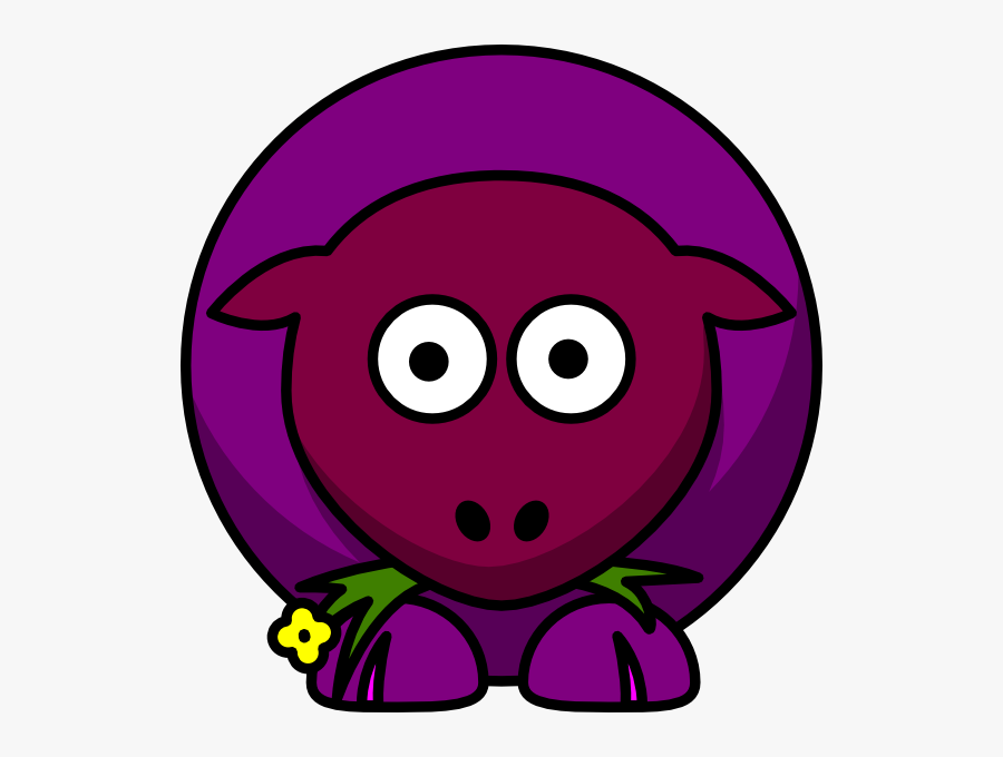 Cartoon Sheep Eating Grass Png, Transparent Clipart