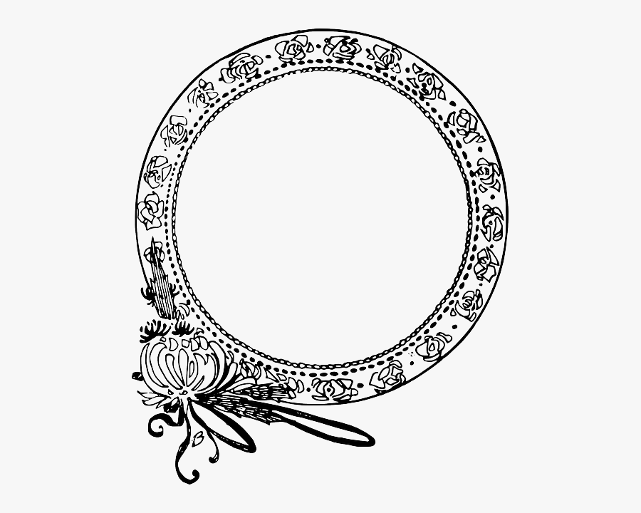 Circle, Decorative, Flower, Frame - Clipart Borders Round, Transparent Clipart