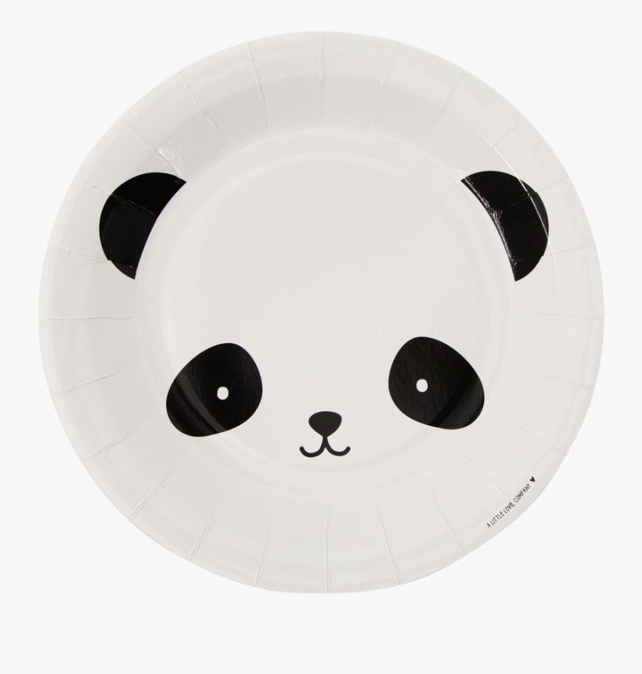 Transparent Paper Plate Png - Panda Plate, Transparent Clipart