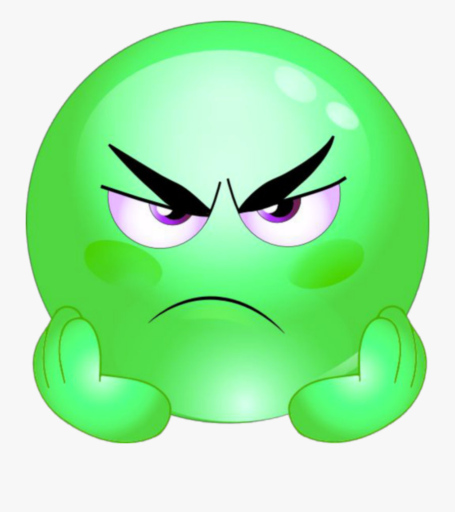#mq #green #angry #emoji #emojis, Transparent Clipart
