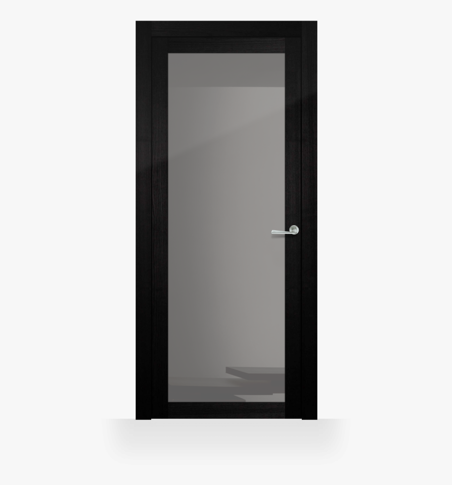 Black Door Png - Black Internal Glazed Doors, Transparent Clipart