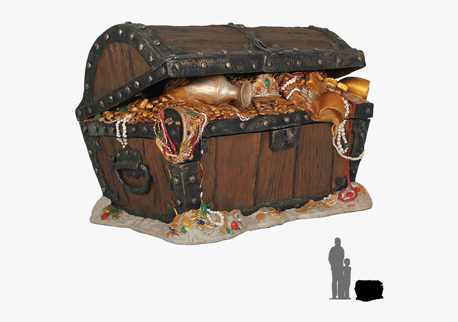 Transparent Pirate Treasure Chest, Transparent Clipart