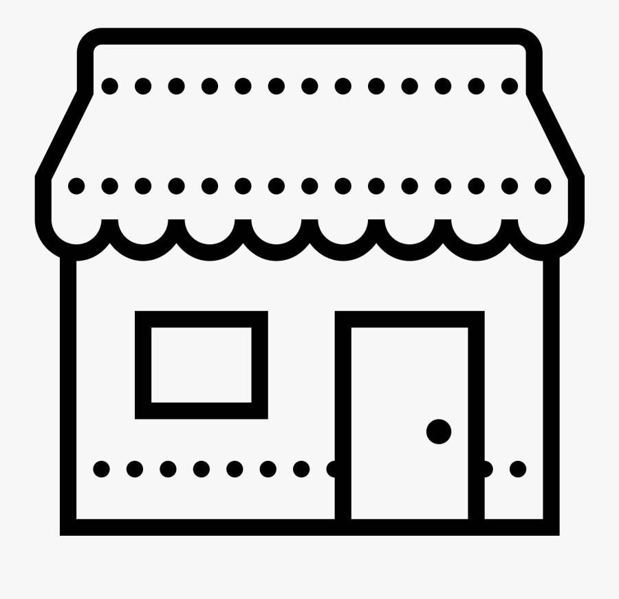 It"s An Icon For Finding Local Shopping - Brick And Mortar Icon, Transparent Clipart