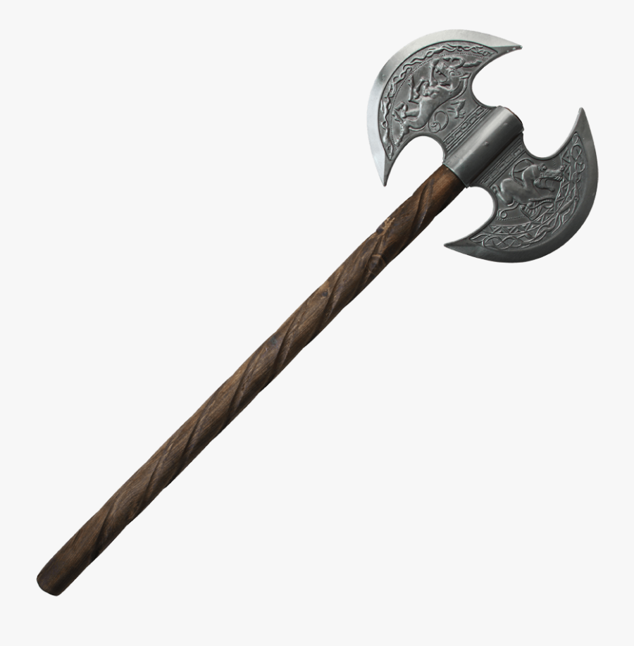 Medieval Knights Battle Axe, Transparent Clipart