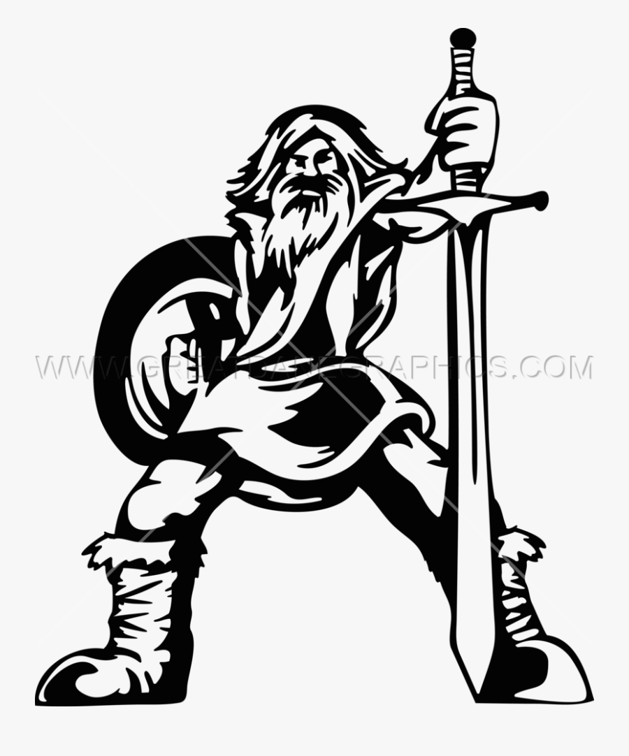Vector Viking Warrior - Illustration, Transparent Clipart