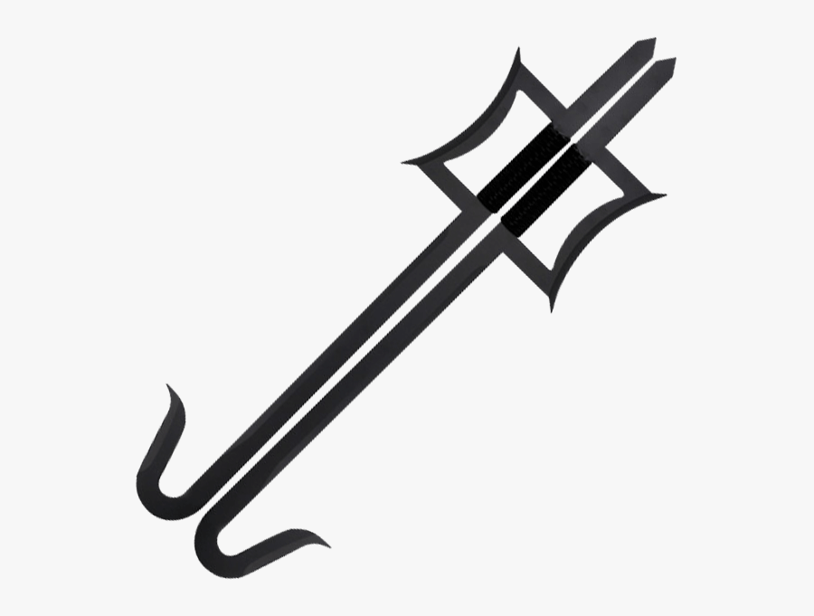 Black Chinese Hook Swords - Chinese Hook Swords Png, Transparent Clipart