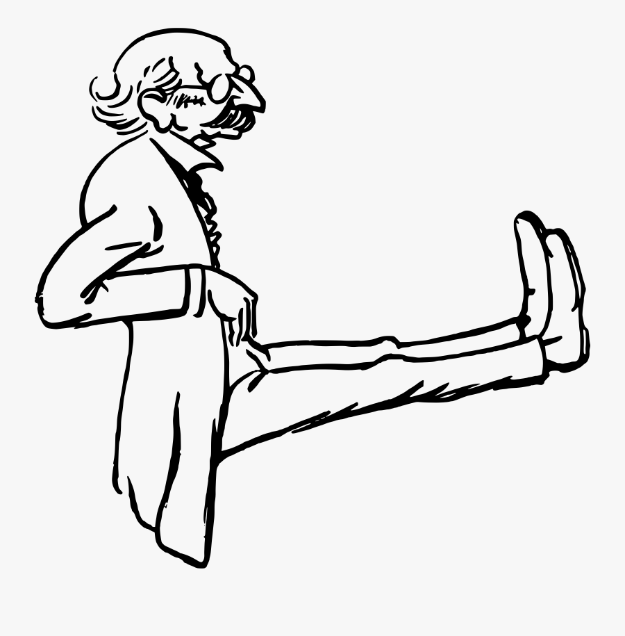 Sit Clipart Human - איש זקן יושב ציור, Transparent Clipart