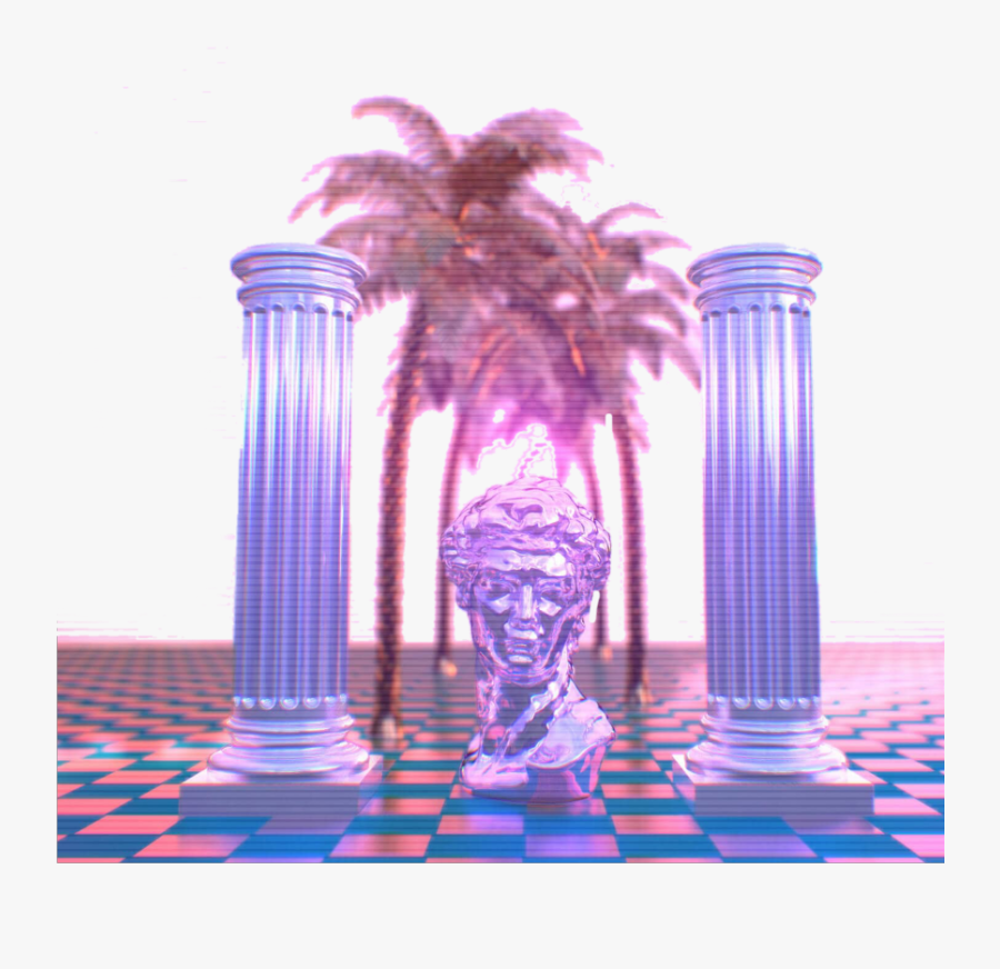 #vapor #vaporwave #pink #statue #greek - Rafael De Jongh, Transparent Clipart