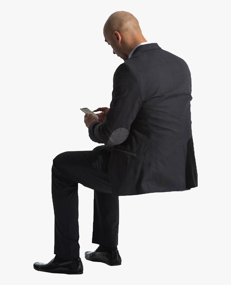 Businessman Back Png - Man Sitting Back Png, Transparent Clipart
