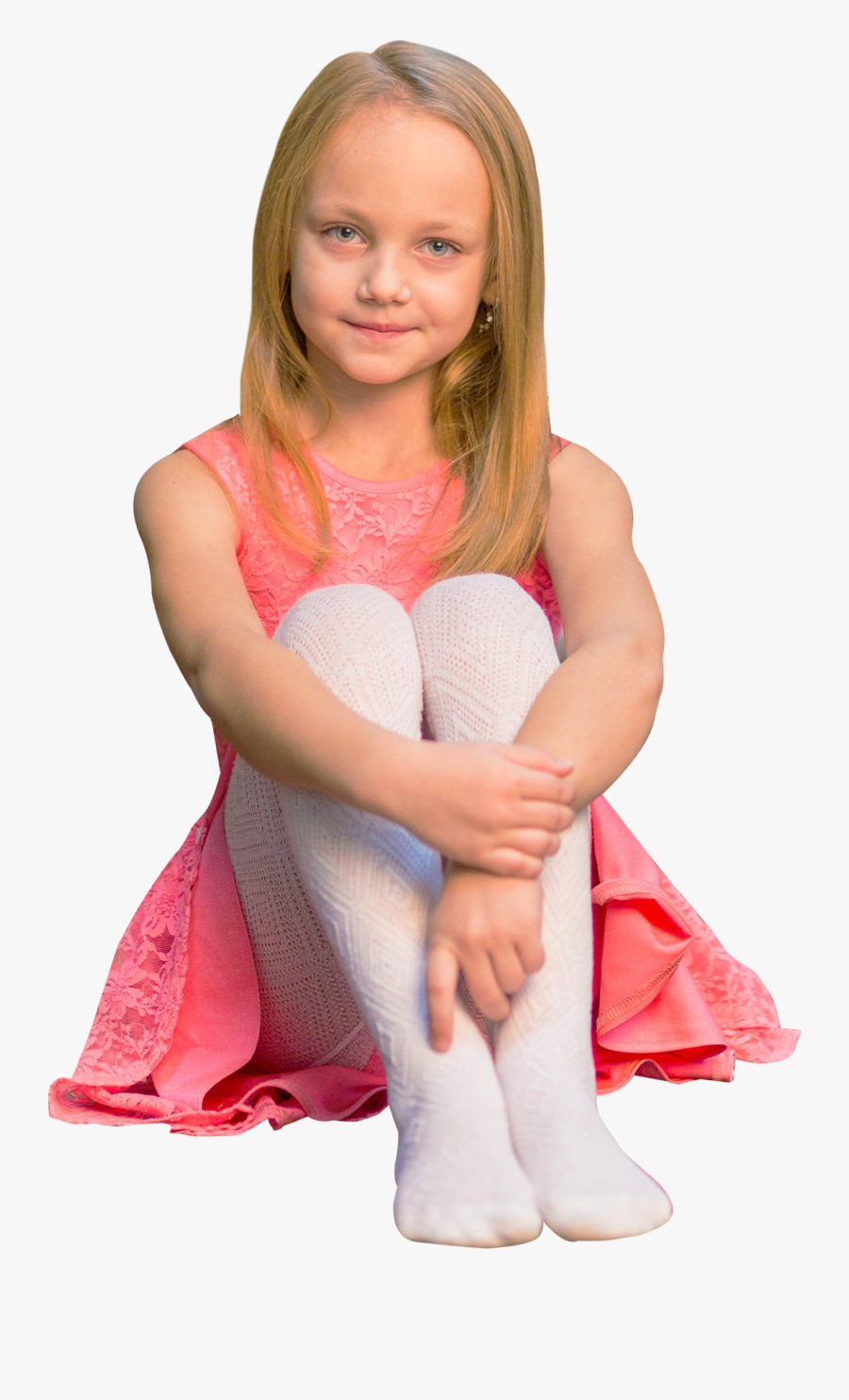 Woman Sitting On Floor Png - Little Girl Sitting Png, Transparent Clipart