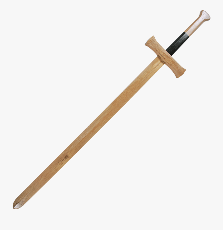 Wooden Medieval Longsword - Sword, Transparent Clipart