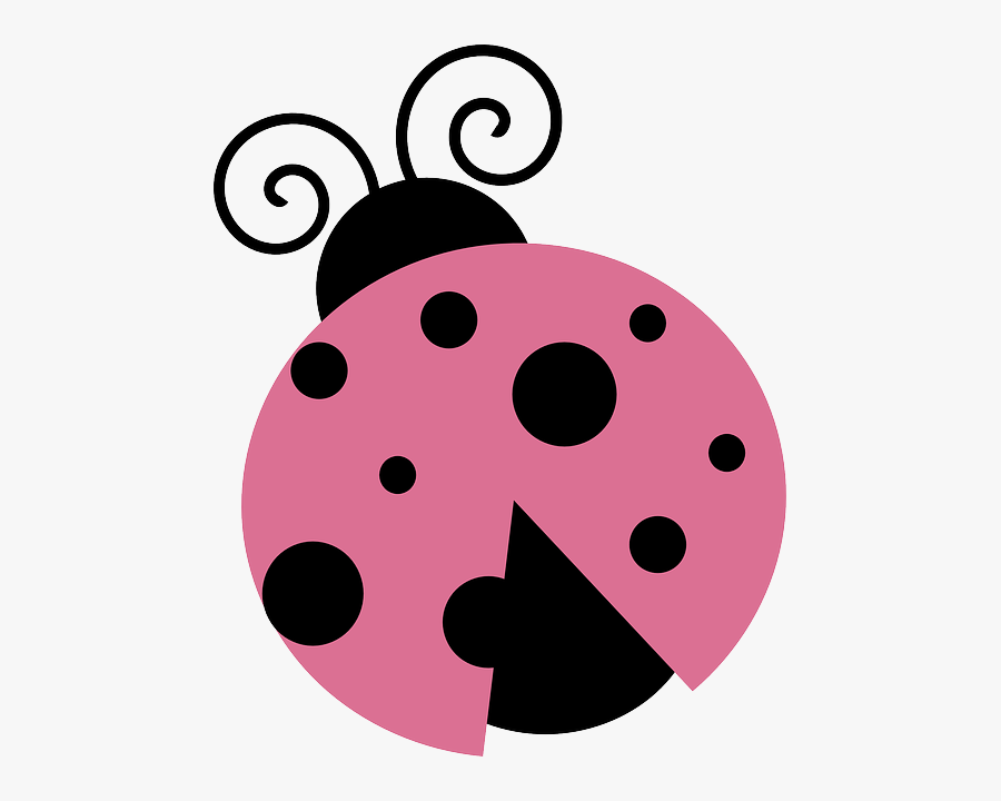 Pink - Lady - Bug - Ladybug Black And Pink, Transparent Clipart