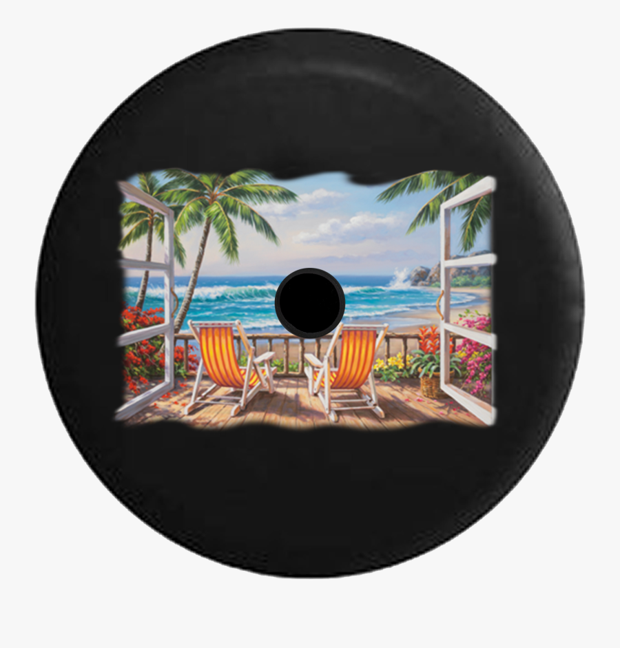 Jeep Wrangler Jl Backup Camera Beach Deck Patio Waves - Sung Kim Painter, Transparent Clipart