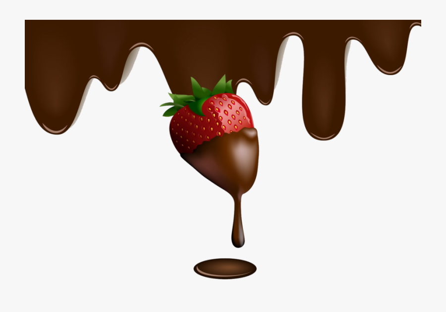 Transparent Chocolate Covered Strawberry Clipart - Chocolate Covered Strawberries Background, Transparent Clipart