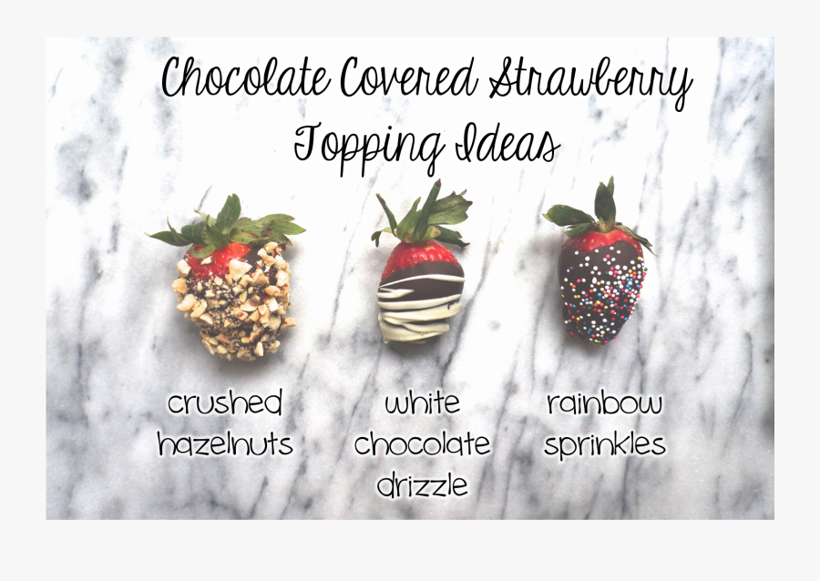 Chocolate Covered Strawberry Topping Ideas - Strawberry, Transparent Clipart